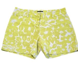 The Limited Lime Green and White Bermuda Shorts